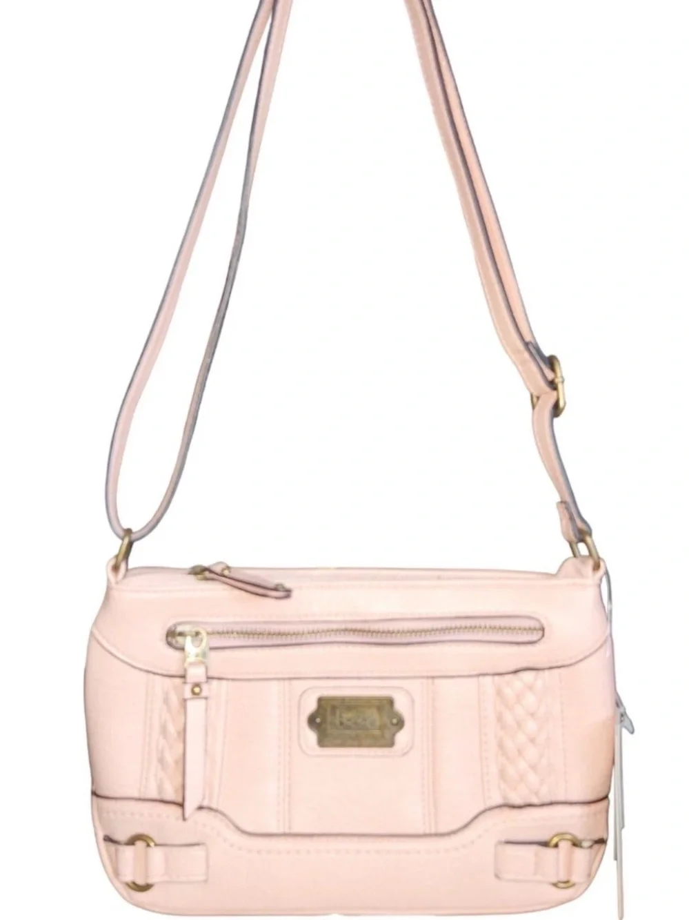 Everyday Blush Crossbody — Women's Pink Crossbody Bag with Braided Detail
